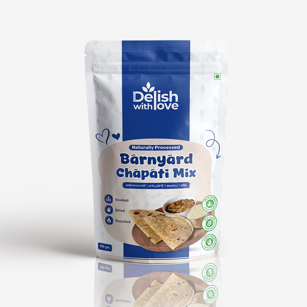 Barnyard Millet Chapati-Mix | High in Fiber | Digestive Health | Nutrient-Rich | Guilt-Free Indulgence | No Preservatives | Quick & Versatile | Supports Heart Health | Packed with Antioxidants for Enhanced Immunity | Alternative to Regular Dosas