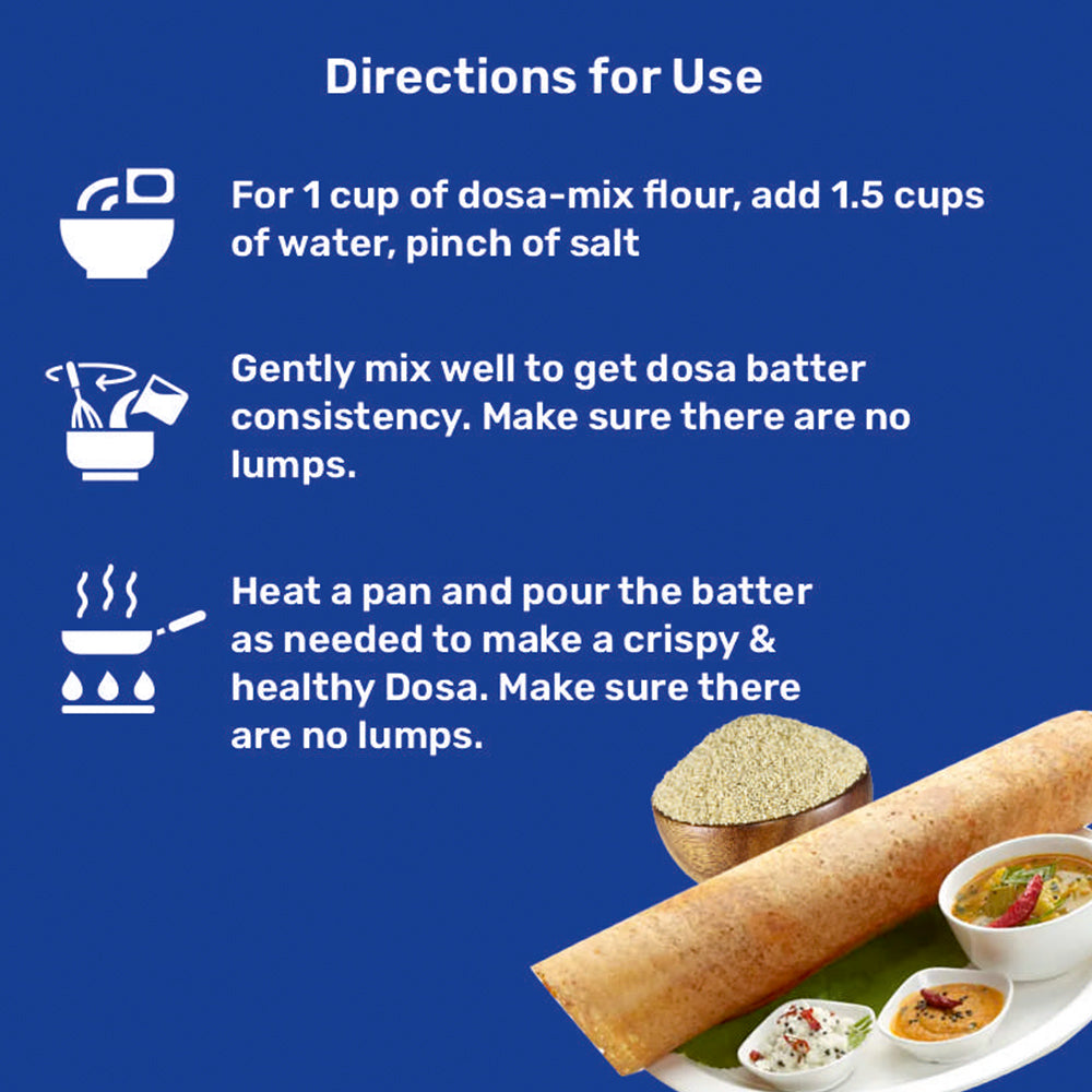 Barnyard Millet Dosa-Mix | Rich in Fiber, Protein & Antioxidants | Gut Health | Boosts Energy & Immunity | Diabetic-Friendly| Enhances Bone & Heart Health | Aids Hormonal Balance | Beneficial for PCOS, Anemia & Menopause | Weight Management