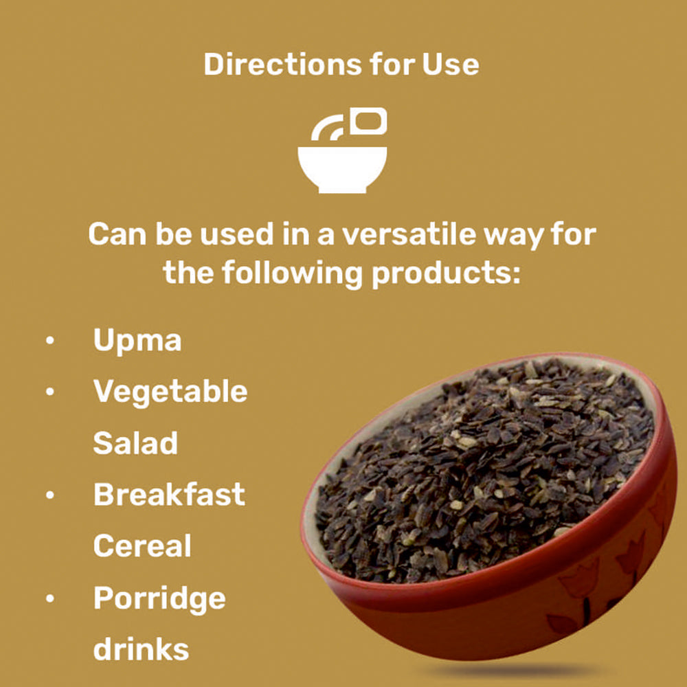 Black Rice Flakes (Karuppu Kavuni Aval / Poha) | Supports Blood Sugar Control |Rich in Antioxidant | Promotes Muscle Health (Plant-based Protein) | Aids Weight Loss | Skin Care | Gluten-Free Heritage Superfood