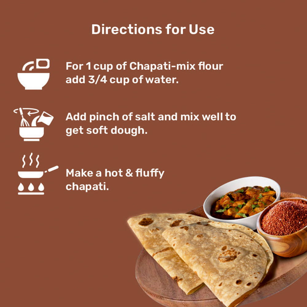 Sprouted Finger Millet Chapati-Mix | Rich in Protein, Iron & Calcium |   Weight Management | Boosts Lactation & Bone Health | Supports Women’s Wellness & Children’s Growth | Boosts Metabolism & Vitality |  Antioxidant-Rich Superfood for Radiant Skin