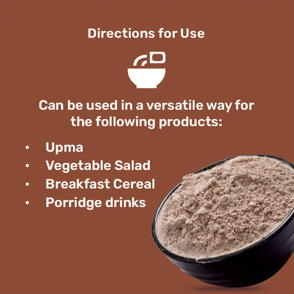 Sprouted Finger Millet Flour | High Protein | Promotes Muscle Health | Calcium & Nutrient Rich | Promotes Bone Health | Boosts Energy & Immunity | Gluten-Free Heritage Superfood