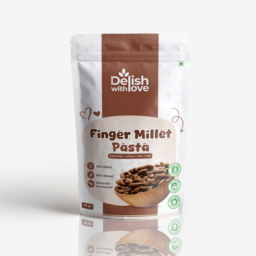 Finger Millet Pasta | High Fiber | Rich in Calcium & Iron | Supports Weight Management | Heart-Healthy  |  Nutrient-Rich | Guilt-Free Indulgence | Quick & Versatile | Alternative to Regular Pasta
