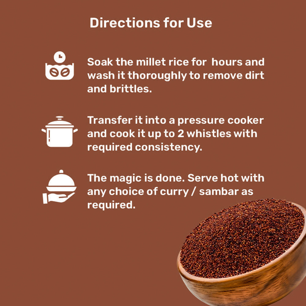 Sprouted Finger Millet Rice | Unpolished | Rich in Protein, Iron & Calcium | Diabetic-Friendly | Antioxidant-Rich for Radiant Skin | Weight Management | Boosts Lactation & Bone Health | Aids Women’s Wellness & Children’s Growth
