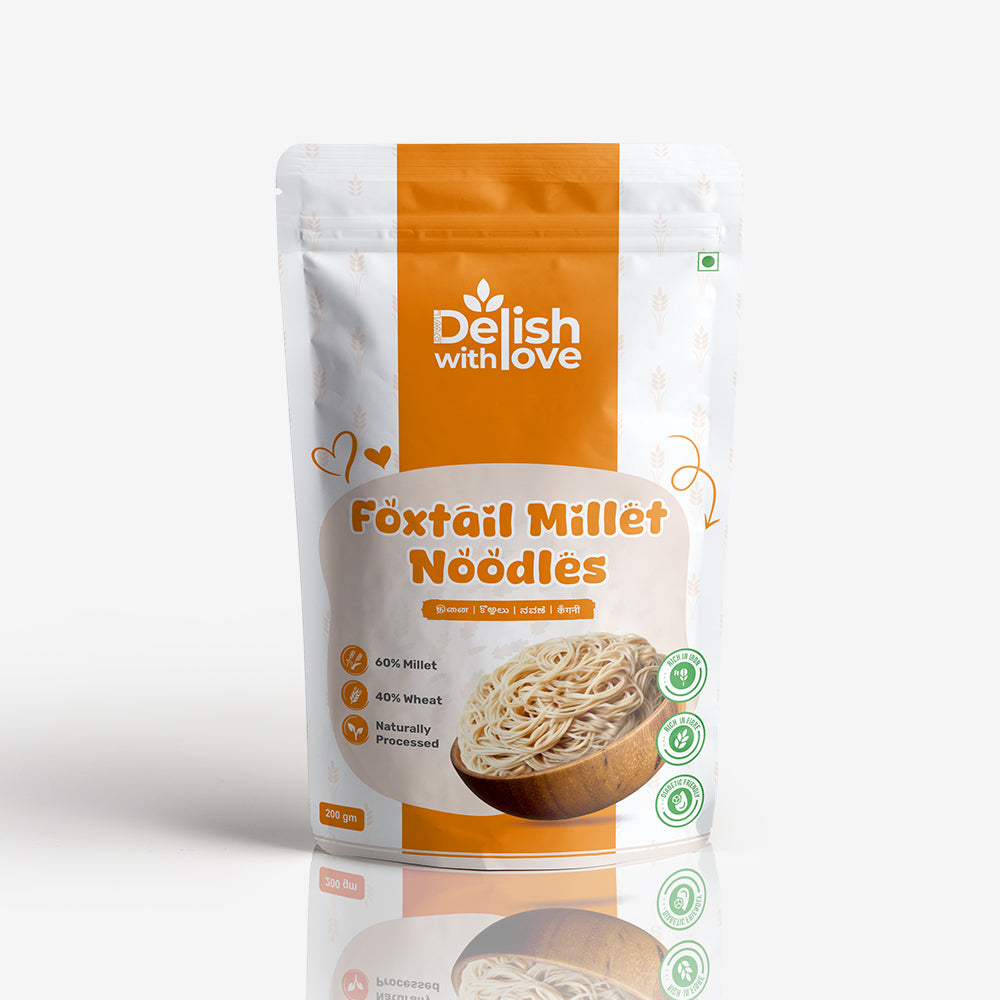 Foxtail Millet Noodles | Rich in Fiber, Protein & Magnesium | Supports Digestion & Weight Control| Promotes Bone Health | Guilt-Free Indulgence | No Preservatives | Alternative to Regular Noodles