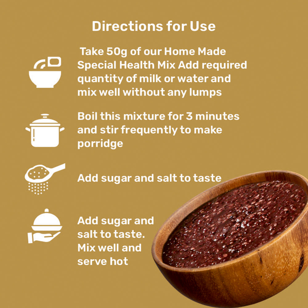 Home-Made Special Black Rice Porridge Mix (Karuppu Kavuni Kanji Mix) Wholesome nutrition for women & children | Rich in antioxidants | High in iron & fiber | Supports hormonal health | Aids growth & development | Supports digestion | Boosts immunity