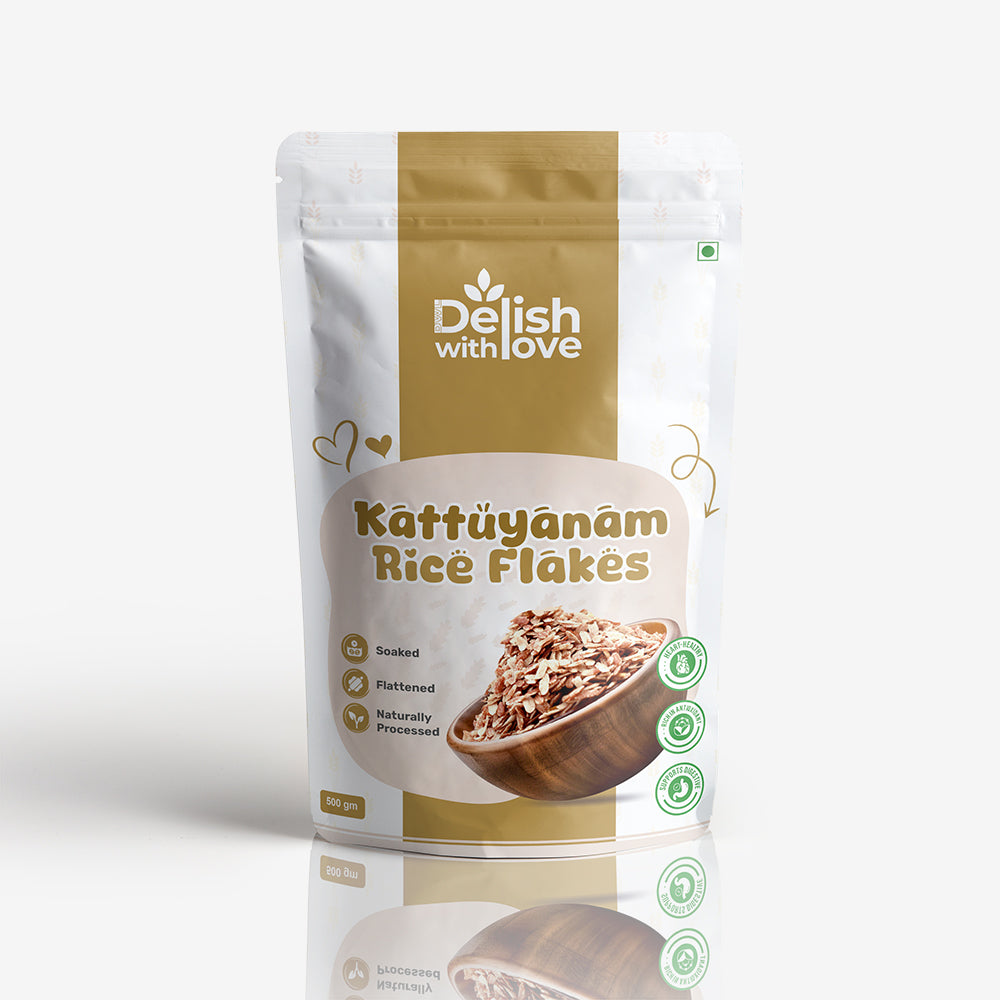 Kattuyanam Flakes ( Aval / Poha) | High in Fiber | Boosts Immunity | Supports Digestive Health | Gluten-Free Heritage Superfood