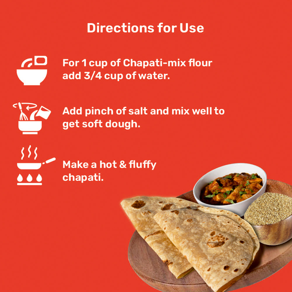 Kodo Millet Chapati-Mix | High in Fiber | Digestive Health | Heart-Healthy | Nutrient-Rich  | Guilt-Free Indulgence | No Preservatives | Quick & Versatile  | Rich in Antioxidants | Enhanced Immunity | Alternative to Regular Dosas