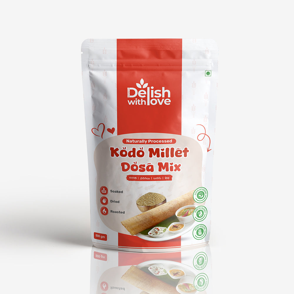 Kodo Millet Dosa-Mix| High in Fiber & Protein | Gluten-Free Superfood | Supports Kidney Health | Boosts Digestion & Metabolism |  Lowers Cholesterol | Supports  Bone & Weight Health |Boosts Immunity