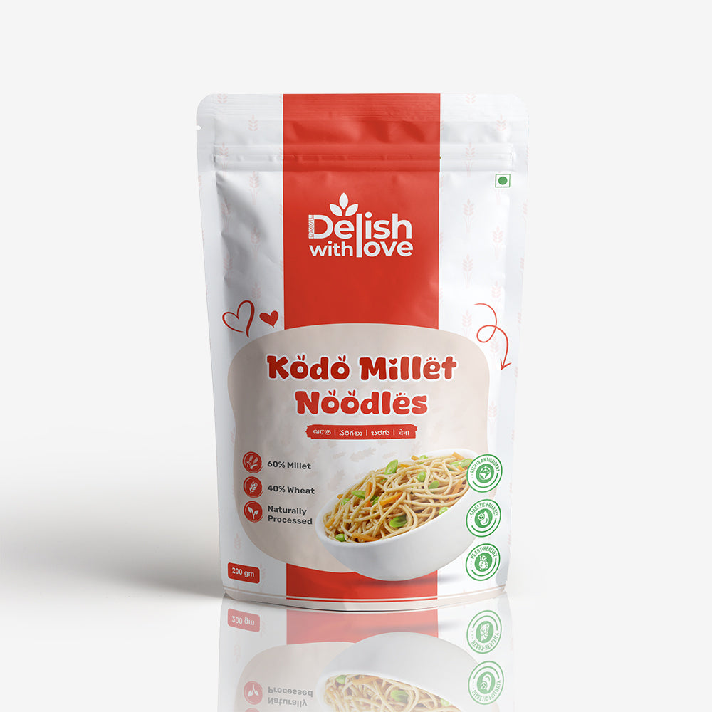 Kodo Millet Noodles | High in Fiber | Digestive Health | Heart-Healthy | Nutrient-Rich  | Guilt-Free Indulgence | No Preservatives | Quick & Versatile  | Rich in Antioxidants | Enhanced Immunity | Alternative to Regular Noodles