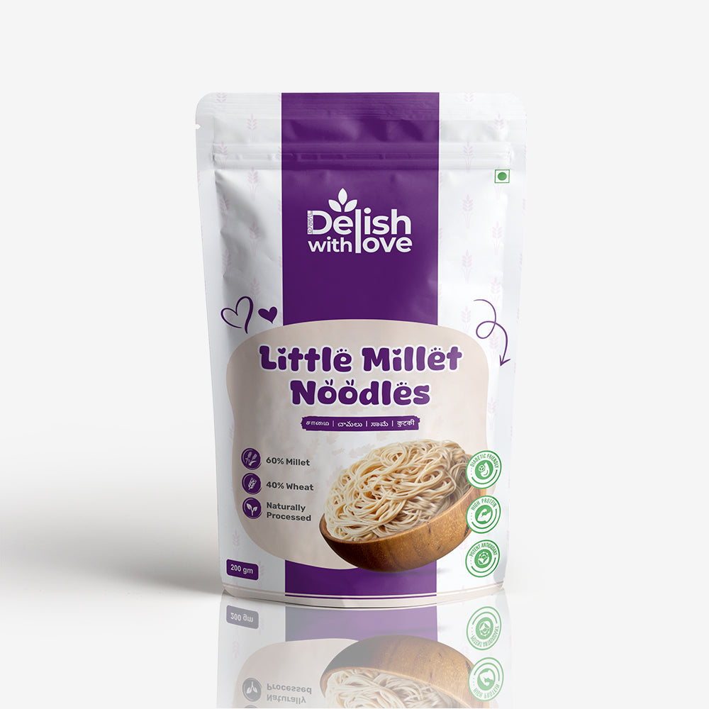 Little Millet Noodles | Rich in Fiber, Iron & Calcium | Supports Digestion, Weight Management & Bone Health | Boosts Immunity & Energy | No Preservatives | Alternative to Regular Noodles