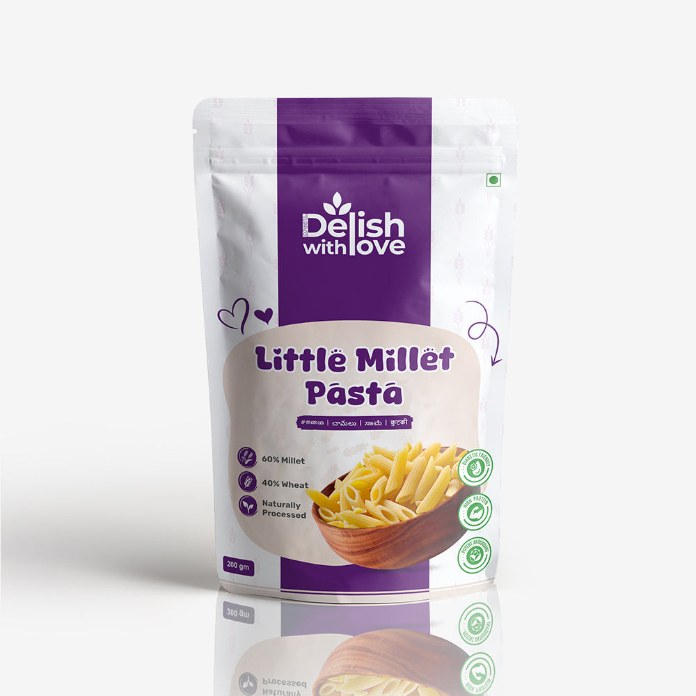 Little Millet Pasta| Rich in Fiber, Iron & Calcium | Supports Digestion, Weight Management & Bone Health | Boosts Immunity & Energy | No Preservatives | | Alternative to Regular Pasta