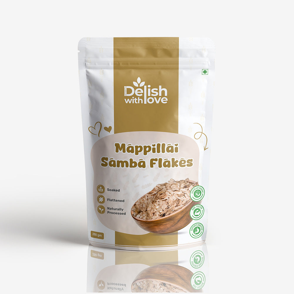 Mapillai Samba Flakes ( Aval / Poha) | High in Protein | High Fiber | Energy-Booster | Enhances Stamina | Gluten-Free Heritage Superfood