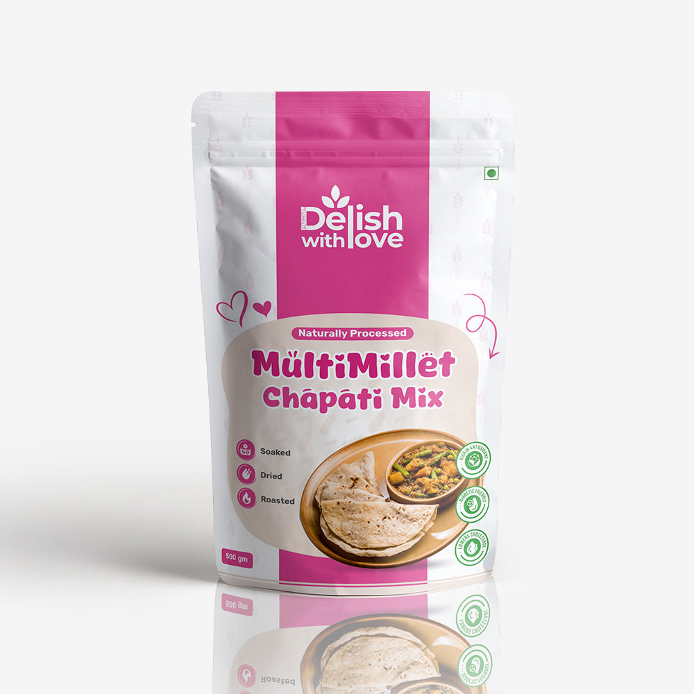 Multi Millet Chapati-Mix | Prevents Osteoporosis | Promotes Healthy skin and Hair | Supports Digestive Health, Bone Strength, and Weight Management | Perfect for Women's Wellness and Children's Growth