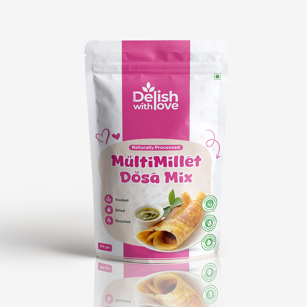 Multi Millet Dosa-Mix | Prevents Osteoporosis | Promotes Healthy skin and Hair | Supports Digestive Health, Bone Strength, and Weight Management | Perfect for Women's Wellness and Children's Growth