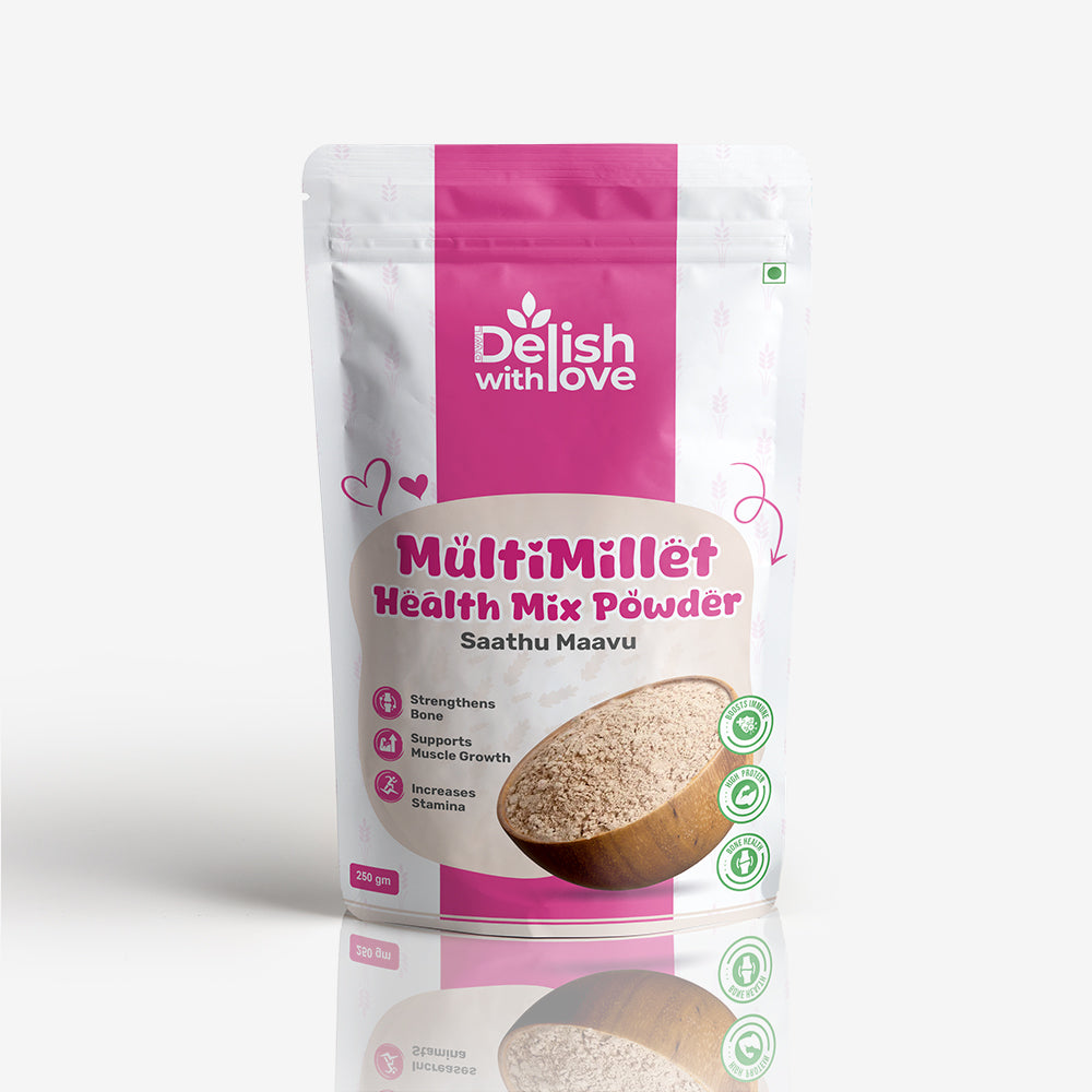 Multi Millet Health-Mix Powder| High in Fiber for Digestion | Supports Weight Management | Low Gl | Boosts Immunity and Energy | Heart and Bone Strengthening | Protein for Muscle Growth | Antioxidants for Eye Health