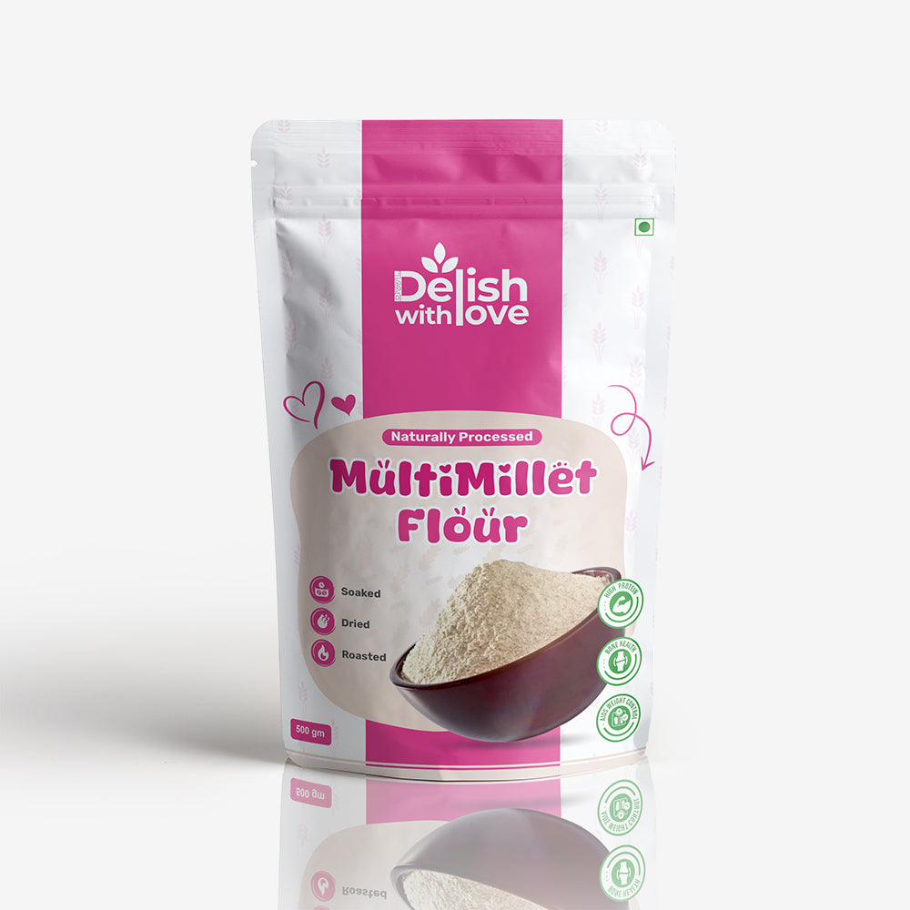Multi Millet Flour | Prevents Osteoporosis | Promotes Healthy skin and Hair | Supports Digestive Health, Bone Strength, and Weight Management | Perfect for Women's Wellness and Children's Growth