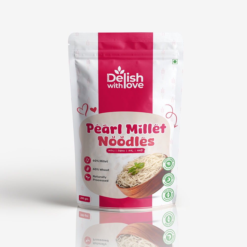 Pearl Millet Noodles | High in Protein | Rich in Fiber | Nutrient-Rich | Guilt-Free Indulgence | Quick & Versatile | Alternative to Regular Noodles