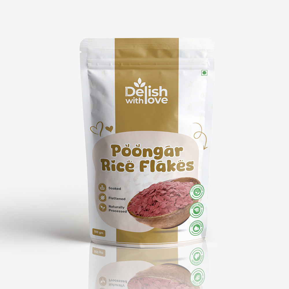 Poongar Flakes ( Aval / Poha) | High in Fiber | Aids Weight Loss | Promotes Digestive Health | Boosts Energy & Vitality | Gluten-Free Heritage Superfood