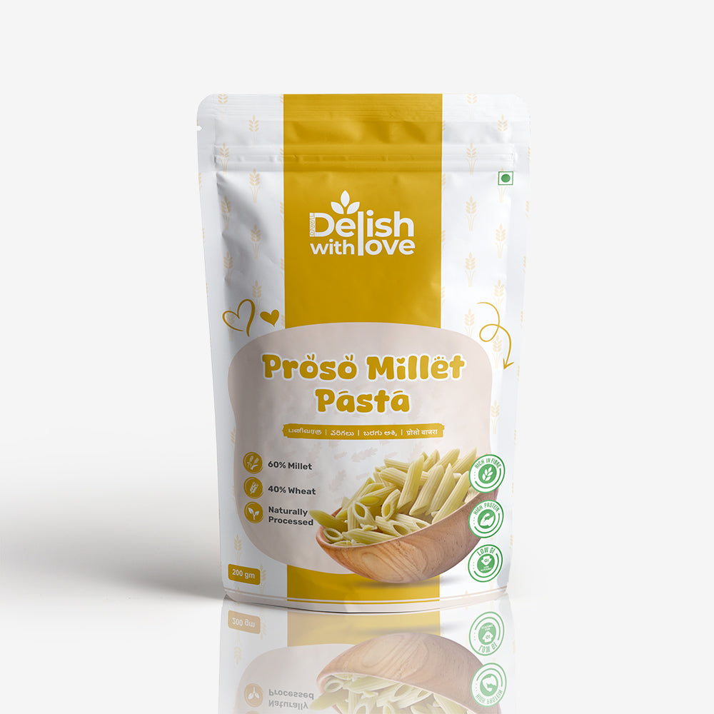 Proso Millet Pasta | High in Protein | Supports Digestion | Heart-Healthy | Packed with Antioxidants | Nutrient-Rich | Guilt-Free Indulgence  | Quick & Versatile| Alternative to Regular Pasta