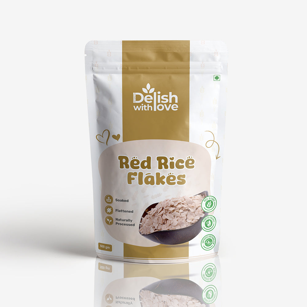Red Rice Flakes ( Aval / Poha) | High in Fiber | Diabetic-Friendly | Enhances Digestive Wellness | Supports Heart Health | Gluten-Free Heritage Superfood