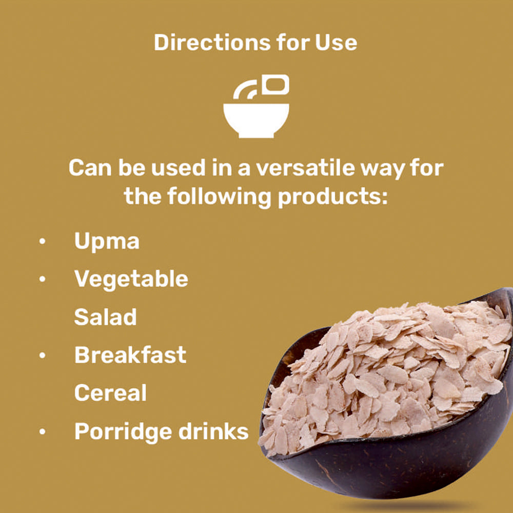 Red Rice Flakes ( Aval / Poha) | High in Fiber | Diabetic-Friendly | Enhances Digestive Wellness | Supports Heart Health | Gluten-Free Heritage Superfood