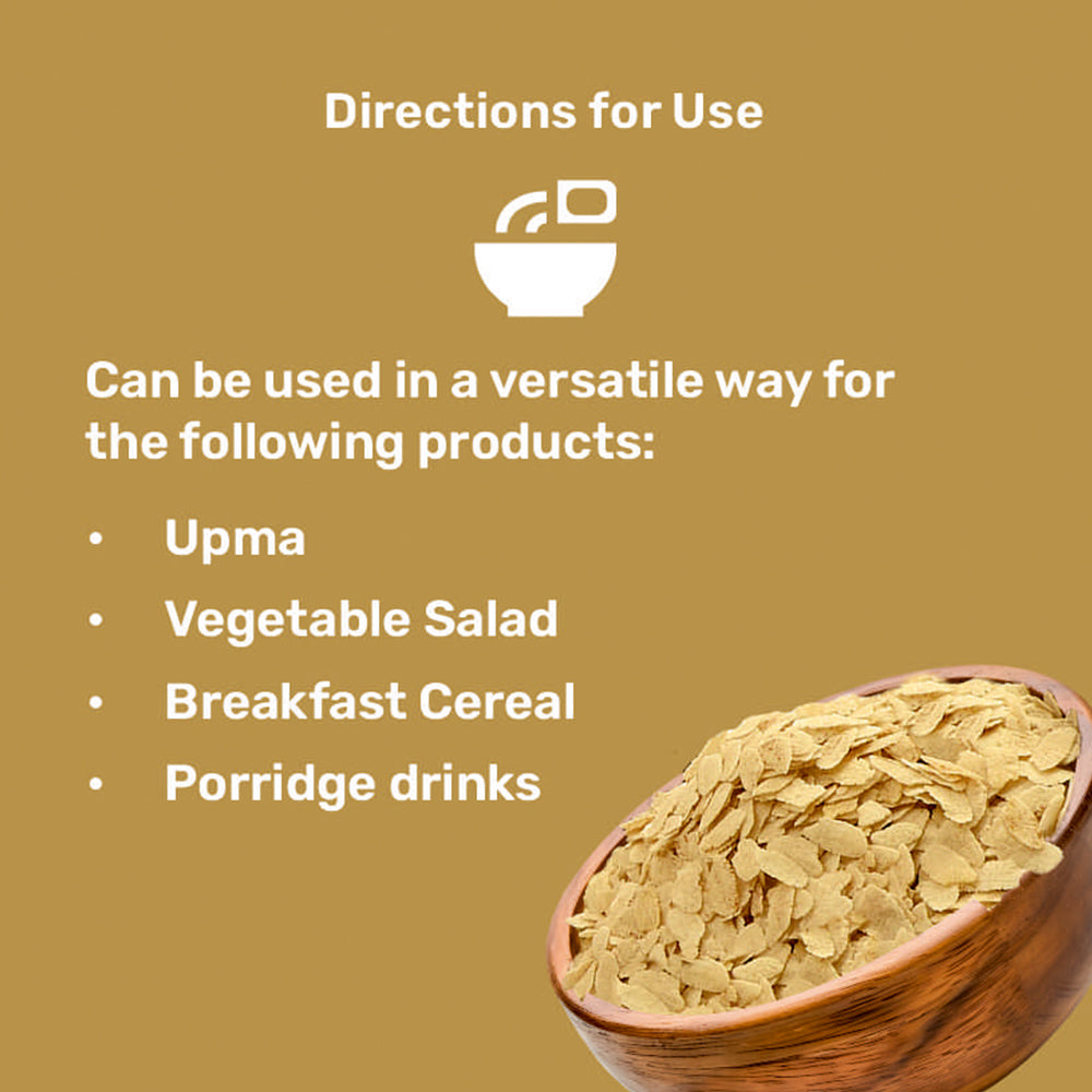 Thanga Samba Flakes ( Aval / Poha) | High in Fiber | Enhances Energy Levels | Promotes Heart Health | Gluten-Free Heritage Superfood