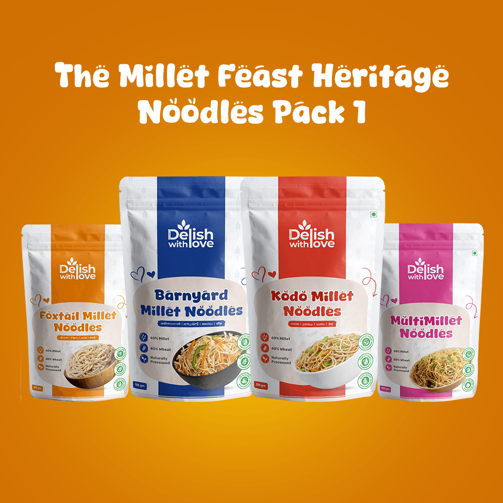 The Millet Feast Heritage Combo 1 - 4-Pack Value Noodles Bundle