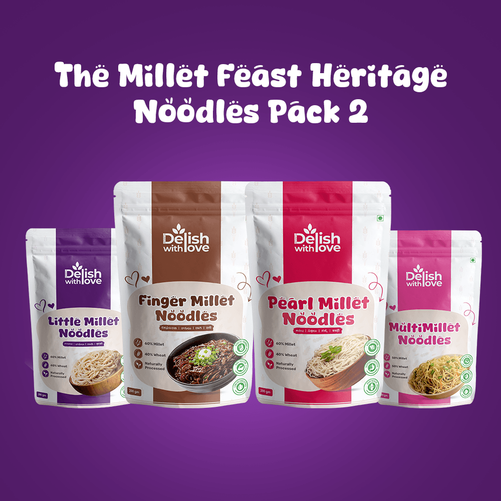 The Millet Feast Heritage Combo 2 - 4-Pack Value Noodles Bundle
