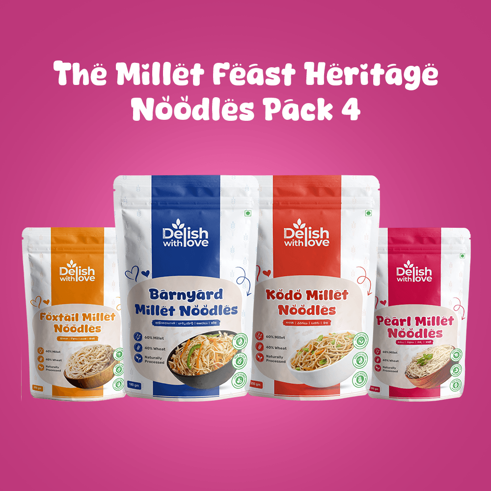 The Millet Feast Heritage Combo 4 - 4-Pack Value Noodles Bundle