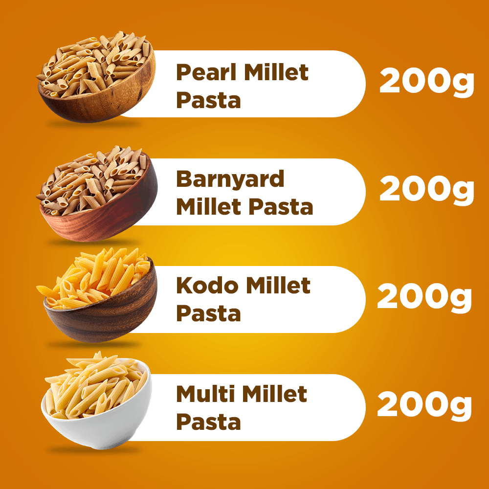 The Millet Feast Heritage Combo 1 - 4 - Pack Value Pasta Bundle