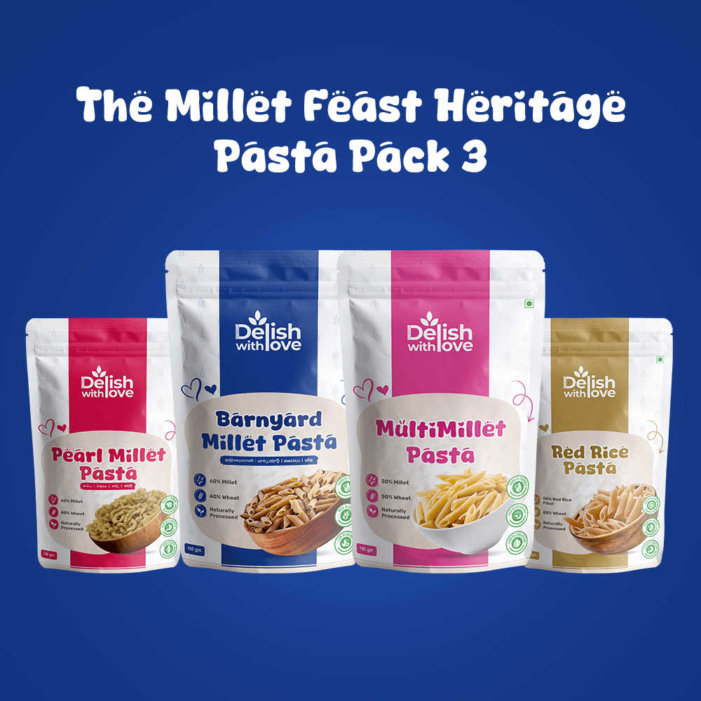 The Millet Feast Heritage Combo 3 - 4 - Pack Value Pasta Bundle
