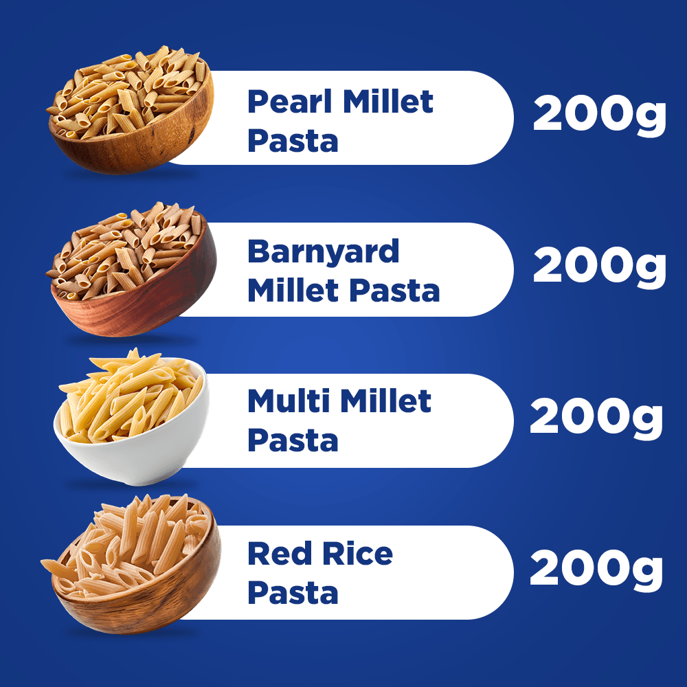 The Millet Feast Heritage Combo 3 - 4 - Pack Value Pasta Bundle
