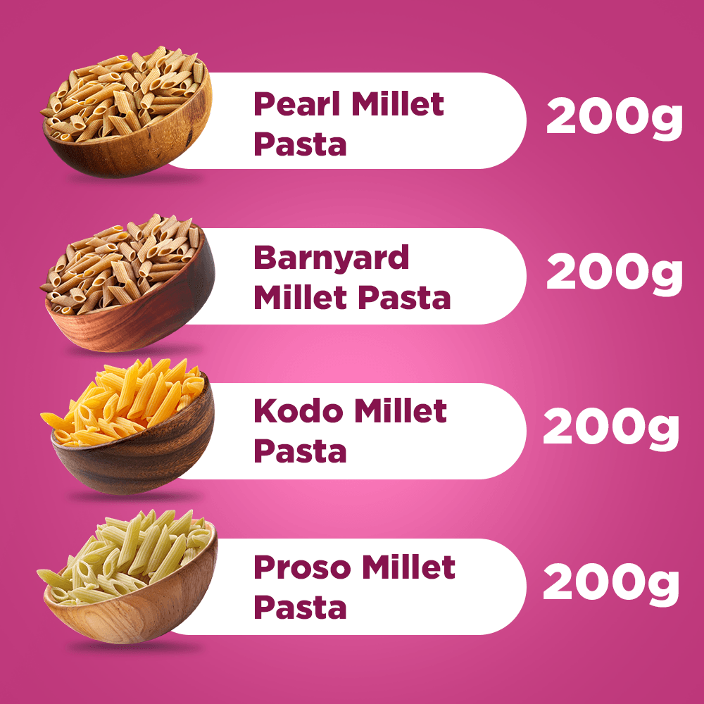 The Millet Feast Heritage Combo 4 - 4 - Pack Value PastabBundle