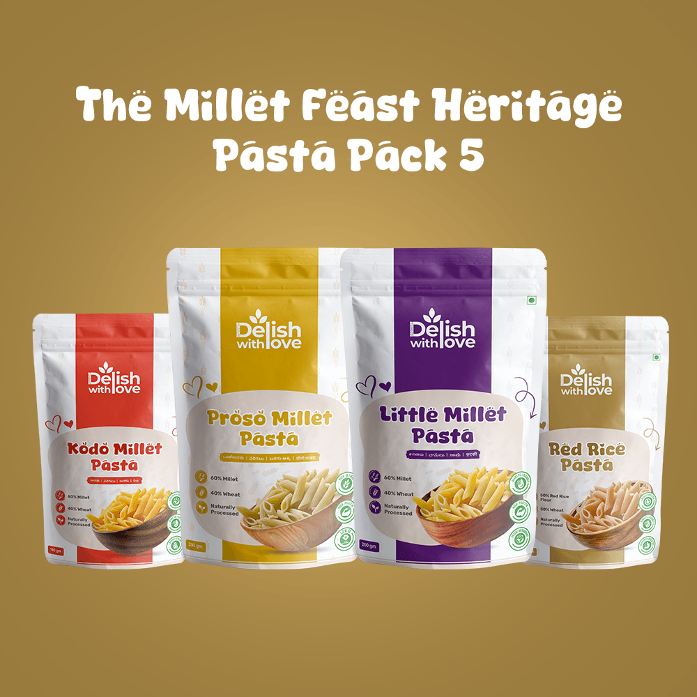 The Millet Feast Heritage Combo 5 - 4 - Pack Value Pasta Bundle