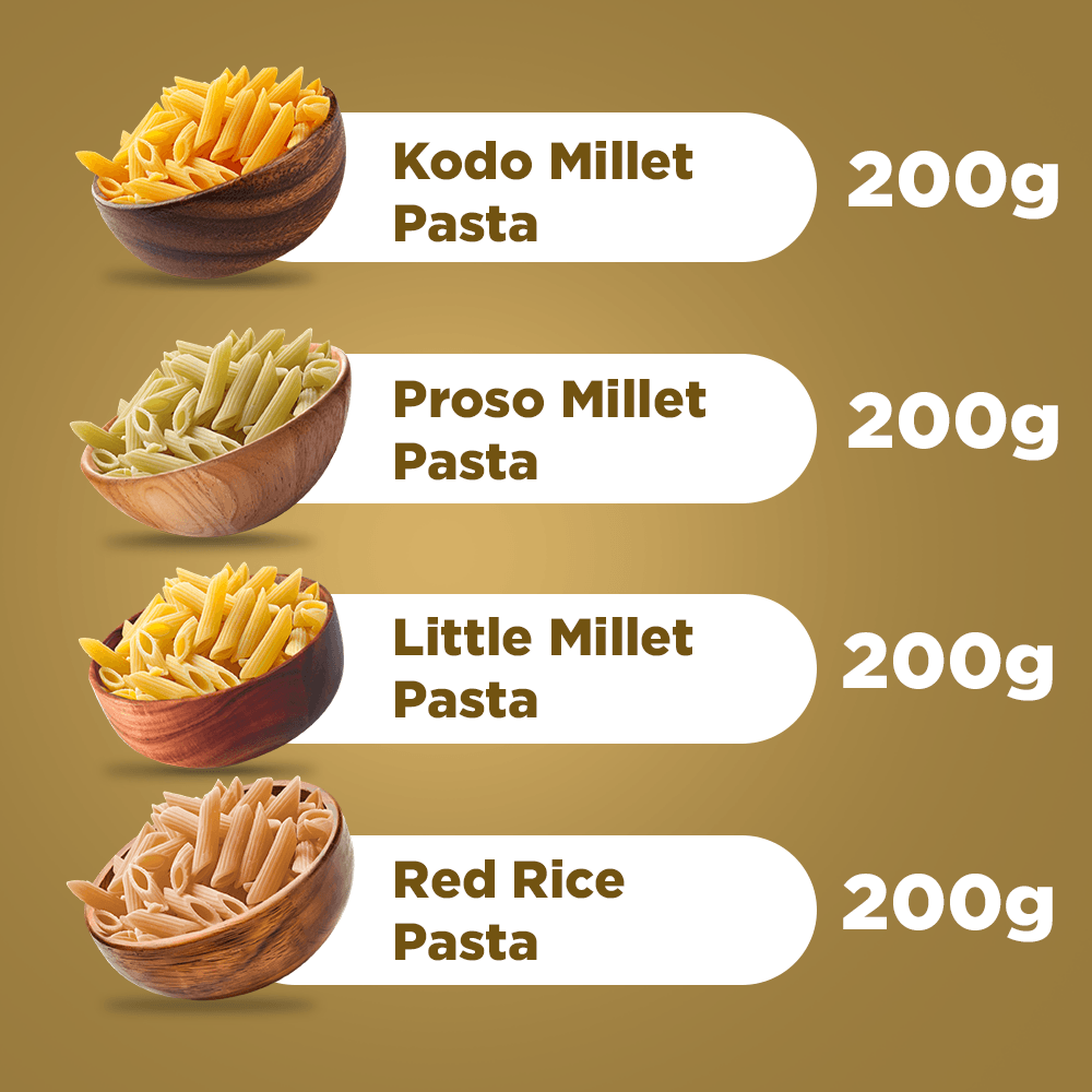 The Millet Feast Heritage Combo 5 - 4 - Pack Value Pasta Bundle