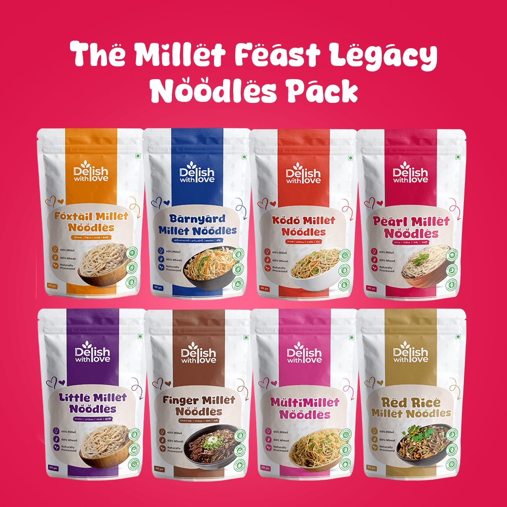 The Millet Feast Legacy Combo - 8 - Pack Value Noodles Bundle