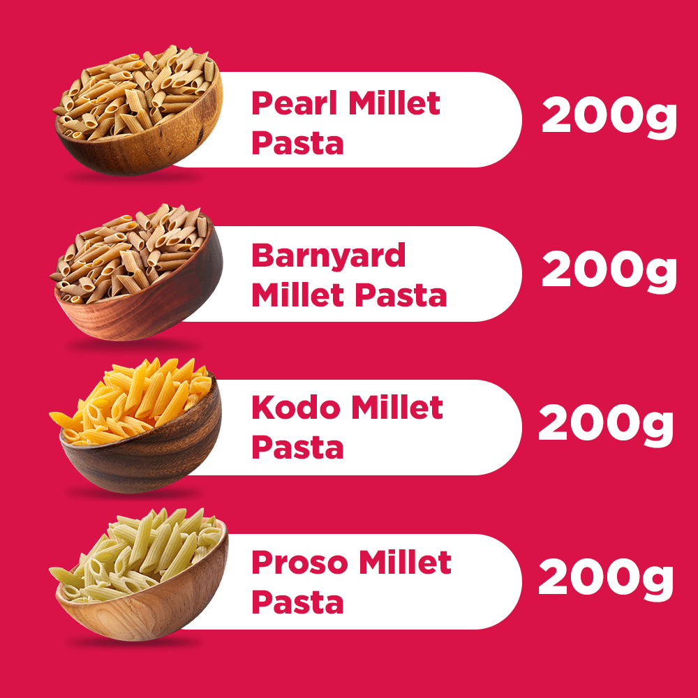 The Millet Feast Legacy Combo - 8 - Pack Value Pasta Bundle