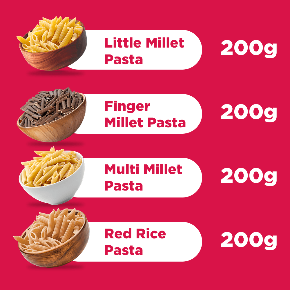 The Millet Feast Legacy Combo - 8 - Pack Value Pasta Bundle